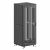 Шкаф напольный разобранный 19   IT-CQE-N 47U 600x800мм, крыша с вырубкой, дверь стекло и сплошная металл, двойные боковые панели, черный RAL9005
