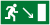 Знак эвакуационный E 07 "Направление к эвакуационному выходу направо вниз" 150x300 мм, пленка самоклеящаяся с фотолюминесцентным покрытием ГОСТ Р 12.4