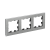 Рамка 3гн металл серебро AtlasDesign Nature Systeme Electric (1)