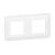 Рамка 2-пост. цвет кремово-белый глянцевый, пластик горизонтальная, Mosaic Legrand Рамка 2-пост. цвет кремово-белый глянцевый, пластик горизонтальная, Mosaic Legrand