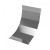 Крышка на угол лестничный вертикальный внутренний 90 градусов 150х800, толщ. 3 мм, R600, в комплекте с крепёжными элементами, необходимыми для монтажа