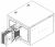 Секц. соед. с др. тип. 1000А Cu 3L+N+1/2PE IP55 тран. IEK