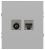 Розетка ЭРА Arktik 16-3110-03 комбинированная RJ45+TV алюминий