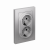 Розетка 2гн с З/К шторки с/у алюминий в сборе 16А AtlasDesign Systeme Electric