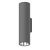 Светодиодный светильник "ВАРТОН" архитектурный Gutta Twin 2x10Вт 5000К IP67 линзованный 60 градусов RAL7045 серый