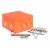 Коробка открытой установки настенно-потолочная 126x126x74мм с клеммой пластик оранжевый IP67 EKF PROxima