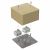 Коробка огнестойкая для кабель-канала 40-0460-FR10.0-4 Е15-Е120 RAL1001 85х85х45 (44 шт/кор) Промрукав