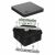 Коробка огнестойкая для о/п двухкомпонентная 60-0210-FR6.0-6 Е15-Е120 RAL9005 80х80х40 (44 шт/кор) Промрукав