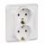 Розетка 2гн с З/К с/у белый 16А Этюд Systeme Electric  (1/15)