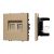 Механизм сдвоенной компьютерной розетки SCT-NOBE-MPC2-SFPL-GD (RJ-45, CAT6) (Arlight, Золотой песок)