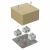 Коробка огнестойкая для кабель-канала 40-0460-FR10.0-6 Е15-Е120 RAL1001 85х85х45 (44 шт/кор) Промрукав