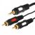 Шнур 3.5 Stereo Plug - 2RCA Plug 3м (GOLD) REXANT (10/10/100)