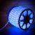 Дюралайт LED, постоянное свечение (2W) - синий, 24 LED/м, Ø10мм, Neon-Night (100)