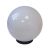 НТУ 02-100-301 ЭРА Светильник садово-парковый, шар белый призма D=300 mm (4/32)