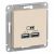 Розетка 2гн USB+USB с/у крем механизм AtlasDesign Systeme Electric  (1)