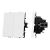 ARL NOBE Выключатель 2 кл софт-тач белый кварц SWT-MK02-SFPL-WH (250V, 10A) (Arlight, -)