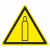 Знак W 19 "Газовый баллон" 150х150х150 мм, пластик ГОСТ Р 12.4.026-2001 EKF