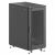 Шкаф напольный разобранный 19   IT-CQE-N 24U 600x800мм, крыша с вырубкой, дверь стекло и сплошная металл, одинарные боковые панели, черный RAL9005