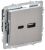 BRITE Роз. USB A+C 18Вт РЮ11-1-БрГН мет х/н IEK