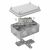Коробка огнестойкая для о/п 40-0340-FR6.0-6 Е15-Е120 RAL7035 120х80х50 (20 шт/кор) Промрукав