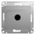 Розетка 1гн ТВ оконечная с/у алюминий механизм Glossa Systeme Electric  (1/10/160)