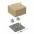 Коробка огнестойкая для кабель-канала 40-0460-FR2.5-4-П Е15-Е120 с термопредохранителем RAL1001 85х85х45 (44 шт/кор) Промрукав