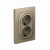 Розетка 2гн с З/К шторки с/у шампань в сборе 16А AtlasDesign Systeme Electric (1/10)