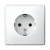 Розетка 1гн с З/К с/у белый механизм 16А ArtGallery Systeme Electric (1/10/20)