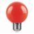 Лампа светодиодная,  (3W) 230V E27 красный G60, LB-371