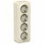 Розетка 4гн с З/К шторки о/у молочный изол.пласт. 16А  IP20 Blanca Systeme Electric
