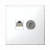 Розетка 2гн комп+ТВ RJ45+TV с/у белый механизм кат.5е ArtGallery Systeme Electric (1/5/20)