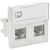 PRIMER РКИ-22-00-П-5 Розетка RJ45 кат.5E (2м/2вх) бел. IEK