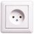 Розетка 1гн без З/К с/у белый в сборе 16А W59  Schneider Electric (1/10)