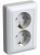 Розетка 2гн с З/К шторки с/у белый в сборе 16А Хит Systeme Electric  (1/68)