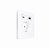 Systeme Infinity, Розетка С/У с ЗК и зар.устр.USB А+С 20Вт (250В, 16А, защ.шторки), Арктический лед