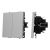 ARL NOBE Выключатель проходной 2 кл софт-тач никель SWT-MKP2-SFPL-IS (250V, 10A) (Arlight, -)