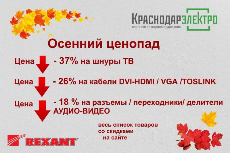 Осенний ценопад от Rexant!