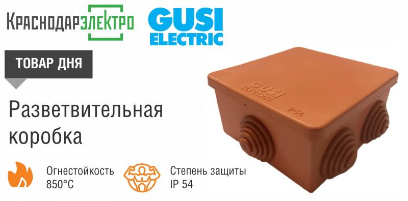 Товар дня: коробка разветвительная С3В76 НГ о/у коричневый 70х70х40 IP54 GUSI ELECTRIC