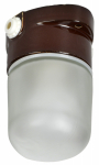 Светильник термостойкий для бани и сауны +130С IP54 60Вт коричневый НПБ 450-2 TERMA GENERICA