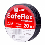 Изолента черная 19/20м SafeFlex EKF