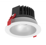 Светодиодный светильник "ВАРТОН" DL-SPARK встраиваемый  25W 3000K 60° 150x105mm белый IP44 с матовым серебристым рефлектором