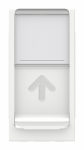 Накладка/вставка для подкл. ср-в связи и выч. техники с/у rj45 8(8) пластик белый IP20 SE Unica NEW