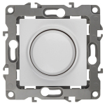Светорегулятор 400Вт поворотно-нажимной с/у белый механизм 12-4101-01 Эра12 ЭРА (1/6/60)