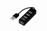 Разветвитель USB на 4 порта черный REXANT (1/1/200)