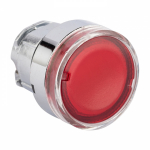 Исполнительный механизм кнопки XB4 красный плоский возвратный без фиксации с подсветкой EKF PROxima
