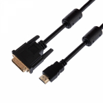 Шнур  HDMI - DVI-D  gold  3М  с фильтрами  REXANT