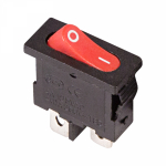 Выключатель клавишный 250V 6А (2с) ON-OFF красный Mini REXANT (10/10/5000)