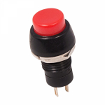 Выключатель-кнопка 250V 1А (2с) ON-OFF красная Micro REXANT (10/10/3000)