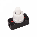 Выключатель-кнопка 250V 1А (2с) ON-OFF белый (для настольной лампы) REXANT (10/10/2000)