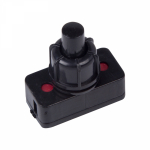 Выключатель-кнопка 250V 1А (2с) ON-OFF черный (для настольной лампы) REXANT (10/10/2000)